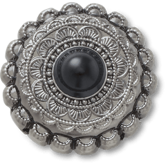 Women / Men Crocs - Silver and Black Emblem Jibbitz™ charms
