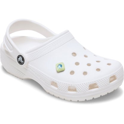 Women / Men Crocs - Green PVC Square SMT Gem Jibbitz™ charms