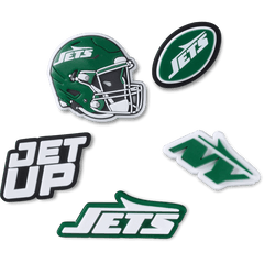 Women / Men Crocs - NFL New York Jets 5 Pack Jibbitz Shoe Charm