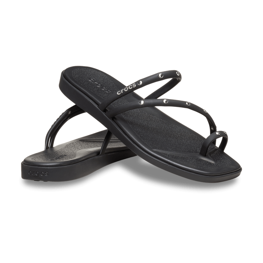 Women Crocs - Miami Studded Toe Loop Sandal