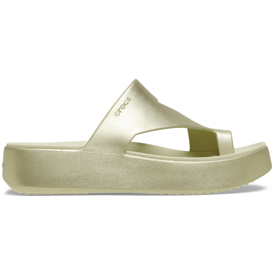 Women Crocs - Getaway Metallic Platform Toe Loop