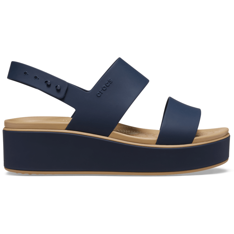 Women Crocs - Brooklyn Matte Wrap Low Wedge