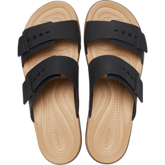 Women Crocs - Brooklyn Buckle Matte Wrap Low Wedge
