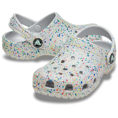 Kids Crocs - Kids' Classic Glow Paint Splatter Clog