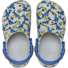 Kids Crocs - Toddler Classic Dragon Graphic Clog