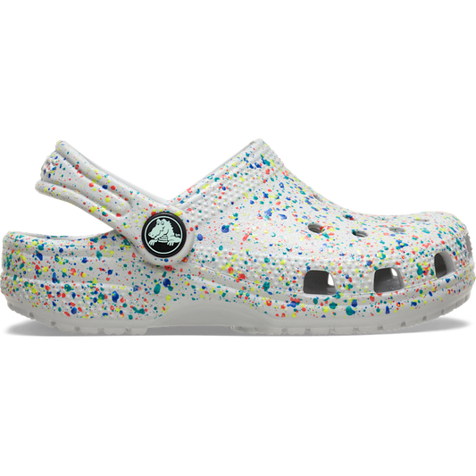 Kids Crocs - Toddler Classic Glow Paint Splatter Clog