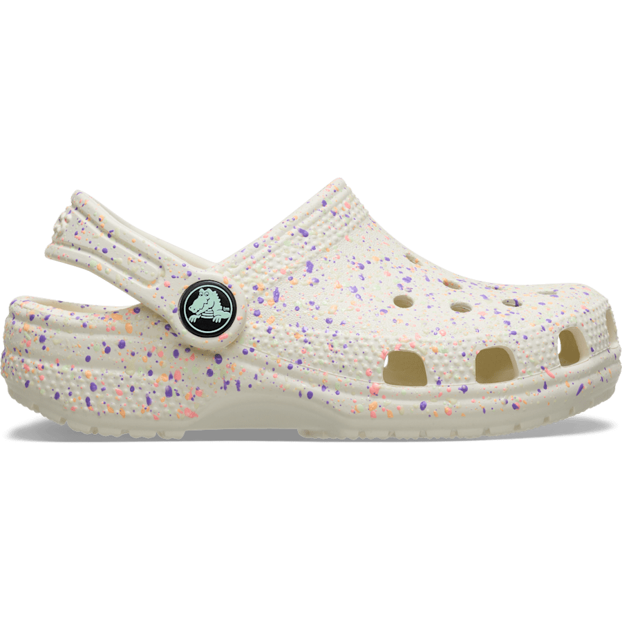 Kids Crocs - Toddler Classic Glow Paint Splatter Clog