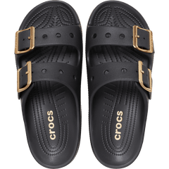 Women Crocs - Women’s Metallic Buckle Saturday Sandal