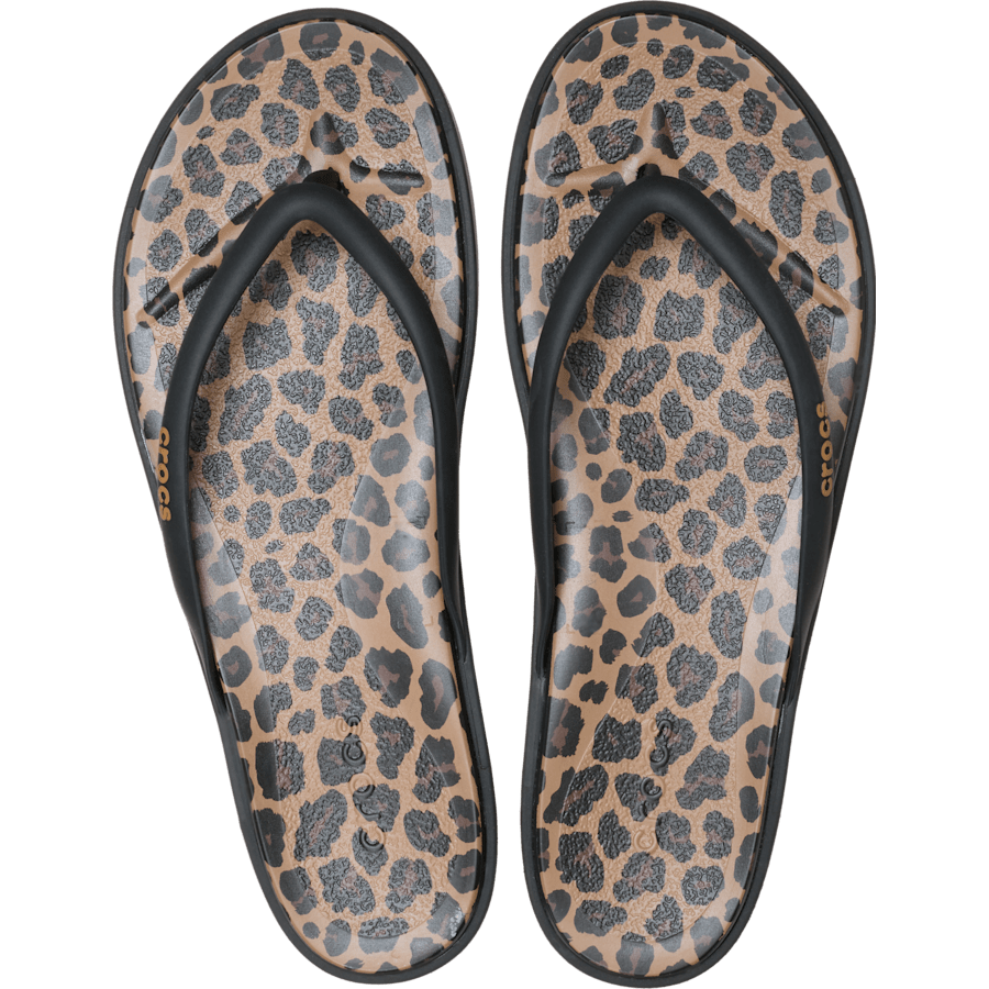 Women Crocs - Miami Round Toe Animal Flip
