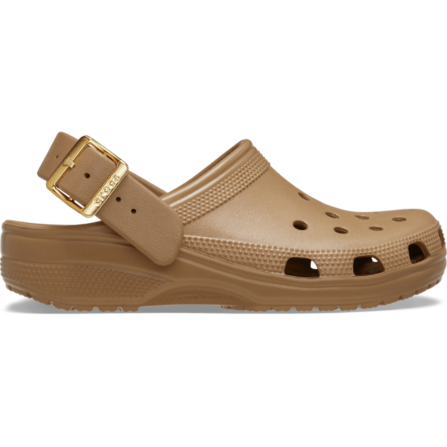 Women Crocs - Classic Metallic Buckle Clog